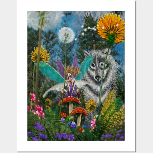Fairy Wolf Security System Wall Art by Dual Rogue